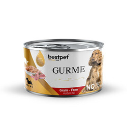 Bestpet Gurme Adult Mini Irk Kuzulu Parça Etli Jelly Yetişkin Köpek Konservesi 200 Gr - Thumbnail