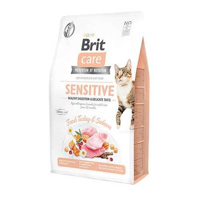 Brit Care Hipoalerjenik Sensitive Hindi ve Somonlu Tahılsız Hassas Kedi Maması 7 Kg