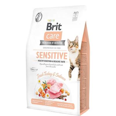 Brit Care Hipoalerjenik Sensitive Hindi ve Somonlu Tahılsız Hassas Kedi Maması 7 Kg