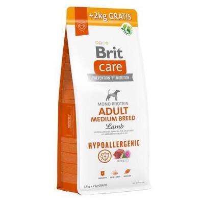 Brit Care Kuzulu Orta Irk Yetişkin Köpek Maması Bonus Paket 12+2 Kg