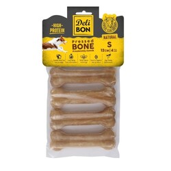 Delibon Deri Press Köpek Kemik 12Cm S Boy 4Lü Paket Naturel - Thumbnail