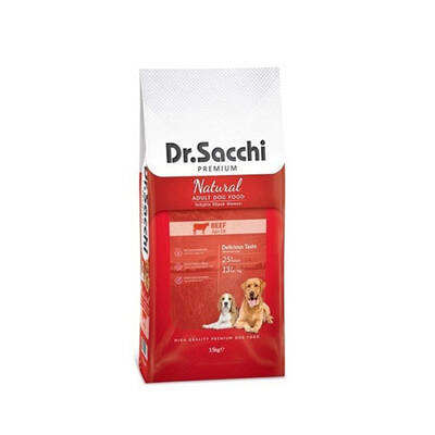 Dr.Sacchi Premium Natural Beef Yetişkin Köpek Maması 15 Kg