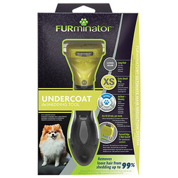 Furminator XS Uzun Tüylü Mini Boy Köpekler İçin Tüy Toplayıcı Tarak - Thumbnail