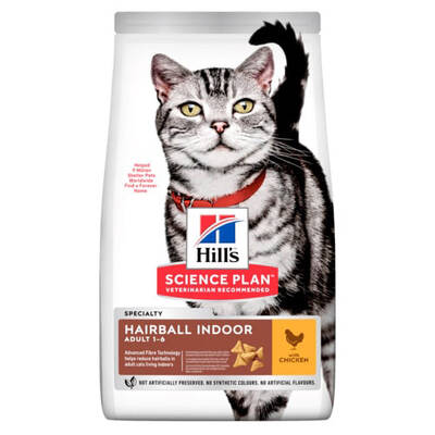 Hills Hairball İndoor Tavuklu Tüy Yumağı ÖnleyiciKedi Maması 1.5 Kg