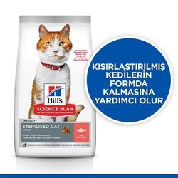 Hill's SCIENCE PLAN Somonlu Kısırlaştırılmış Yetişkin Kedi Maması 8kg+2kg HEDİYE! - Thumbnail