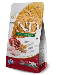 N&D Ancestral Grain Tavuklu ve Narlı Ata Tahıllı Yetişkin Kedi Maması 1,5 Kg - Thumbnail