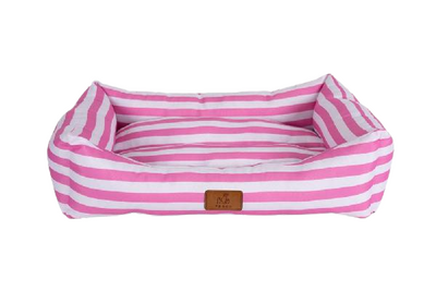 Peggy Daisy Makaron Çizgili Kedi ve Köpek Yatağı 6x45x20cm (Pembe) [M]